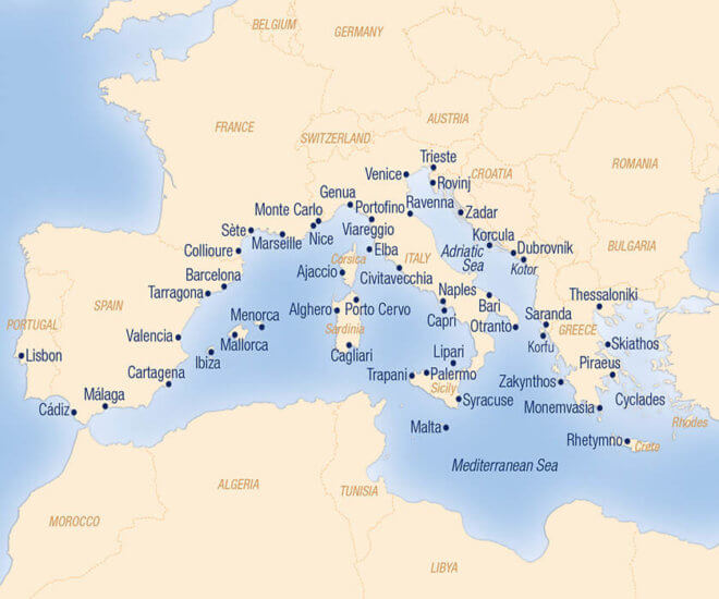 Mediterranean Sea, Exclusive Sailing Cruises